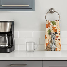 Load image into Gallery viewer, Brindle Greyhound Heirloom Fall Kitchen Towel