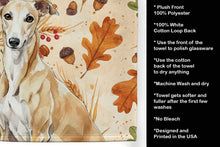 Load image into Gallery viewer, Fawn Greyhound Heirloom Fall Kitchen Towel