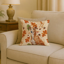 Load image into Gallery viewer, Red Greyhound Heirloom Fall Throw Pillow