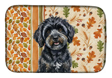 Load image into Gallery viewer, Black Havanese Heirloom Fall Dish Drying Mat