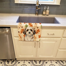 Load image into Gallery viewer, Parti-color Havanese Heirloom Fall Kitchen Towel
