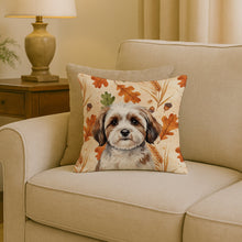 Load image into Gallery viewer, Parti-color Havanese Heirloom Fall Throw Pillow