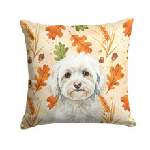 Load image into Gallery viewer, White Havanese Heirloom Fall Throw Pillow