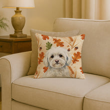 Load image into Gallery viewer, White Havanese Heirloom Fall Throw Pillow