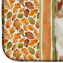 Load image into Gallery viewer, Tan Icelandic Sheepdog Heirloom Fall Dish Drying Mat