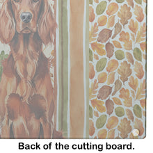 Load image into Gallery viewer, Irish Setter Heirloom Fall Glass Cutting Board