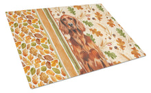 Load image into Gallery viewer, Irish Setter Heirloom Fall Glass Cutting Board