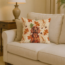 Load image into Gallery viewer, Irish Setter Heirloom Fall Throw Pillow
