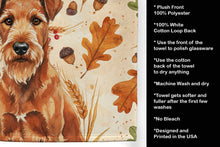 Load image into Gallery viewer, Irish Terrier Heirloom Fall Kitchen Towel