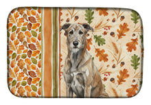 Load image into Gallery viewer, Brindle Irish Wolfhound Heirloom Fall Dish Drying Mat