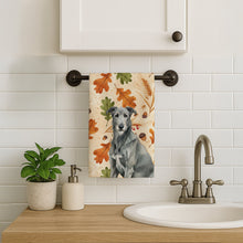 Load image into Gallery viewer, Gray Irish Wolfhound Heirloom Fall Kitchen Towel