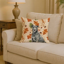 Load image into Gallery viewer, Gray Irish Wolfhound Heirloom Fall Throw Pillow