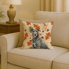Load image into Gallery viewer, Gray Irish Wolfhound Heirloom Fall Throw Pillow