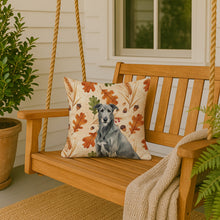 Load image into Gallery viewer, Gray Irish Wolfhound Heirloom Fall Throw Pillow