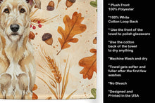 Load image into Gallery viewer, Wheaten Irish Wolfhound Heirloom Fall Kitchen Towel