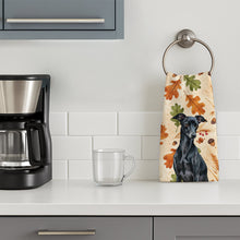 Load image into Gallery viewer, Black Italian Greyhound Heirloom Fall Kitchen Towel