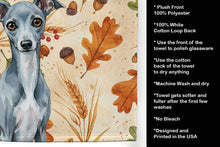 Load image into Gallery viewer, Blue Italian Greyhound Heirloom Fall Kitchen Towel