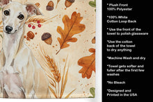 Load image into Gallery viewer, Cream Italian Greyhound Heirloom Fall Kitchen Towel
