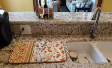 Load image into Gallery viewer, Fawn Italian Greyhound Heirloom Fall Dish Drying Mat