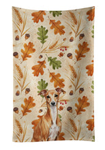 Load image into Gallery viewer, Red Italian Greyhound Heirloom Fall Kitchen Towel
