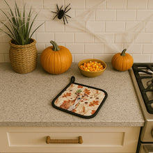 Load image into Gallery viewer, Red Italian Greyhound Heirloom Fall Pair of Pot Holders