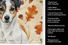 Load image into Gallery viewer, White and Black Jack Russell Terrier Heirloom Fall Kitchen Towel