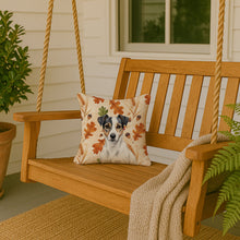 Load image into Gallery viewer, White and Black Jack Russell Terrier Heirloom Fall Throw Pillow