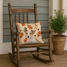 Load image into Gallery viewer, White and Tan Jack Russell Terrier Heirloom Fall Throw Pillow