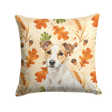 Load image into Gallery viewer, White and Tan Jack Russell Terrier Heirloom Fall Throw Pillow