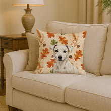 Load image into Gallery viewer, White Jack Russell Terrier Heirloom Fall Throw Pillow