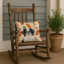 Load image into Gallery viewer, Tricolor Japanese Chin Heirloom Fall Throw Pillow