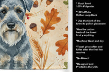Load image into Gallery viewer, Kerry Blue Terrier Heirloom Fall Kitchen Towel