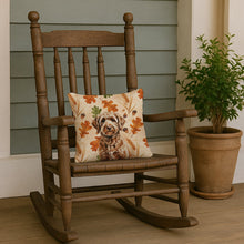 Load image into Gallery viewer, Chocolate Labradoodle Heirloom Fall Throw Pillow