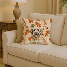 Load image into Gallery viewer, Labradoodle Heirloom Fall Throw Pillow