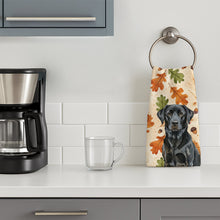 Load image into Gallery viewer, Black Labrador Retriever Heirloom Fall Kitchen Towel