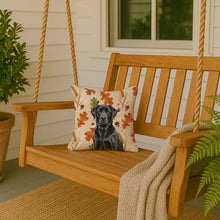 Load image into Gallery viewer, Black Labrador Retriever Heirloom Fall Throw Pillow