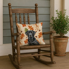 Load image into Gallery viewer, Black Labrador Retriever Heirloom Fall Throw Pillow