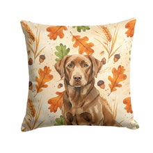Load image into Gallery viewer, Chocolate Labrador Retriever Heirloom Fall Throw Pillow