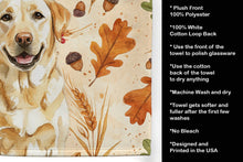 Load image into Gallery viewer, Yellow Labrador Retriever Heirloom Fall Kitchen Towel