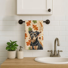 Load image into Gallery viewer, Black and Tan Lakeland Terrier Heirloom Fall Kitchen Towel