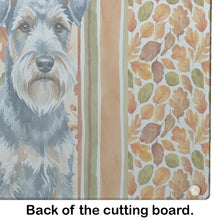 Load image into Gallery viewer, Blue Lakeland Terrier Heirloom Fall Glass Cutting Board