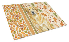 Load image into Gallery viewer, Lion Yellow Leonberger Heirloom Fall Glass Cutting Board