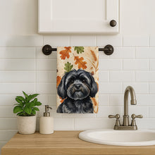 Load image into Gallery viewer, Black Lhasa Apso Heirloom Fall Kitchen Towel