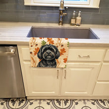 Load image into Gallery viewer, Black Lhasa Apso Heirloom Fall Kitchen Towel