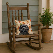Load image into Gallery viewer, Black Lhasa Apso Heirloom Fall Throw Pillow
