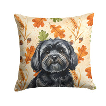 Load image into Gallery viewer, Black Lhasa Apso Heirloom Fall Throw Pillow