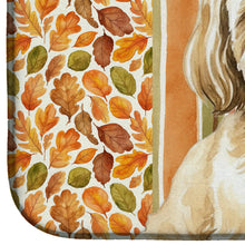 Load image into Gallery viewer, Cream Lhasa Apso Heirloom Fall Dish Drying Mat