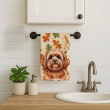 Load image into Gallery viewer, Red Lhasa Apso Heirloom Fall Kitchen Towel
