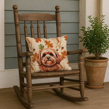 Load image into Gallery viewer, Red Lhasa Apso Heirloom Fall Throw Pillow