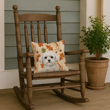 Load image into Gallery viewer, Maltese Heirloom Fall Throw Pillow